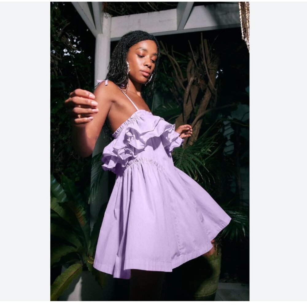 Free People Lavender Mini Dress